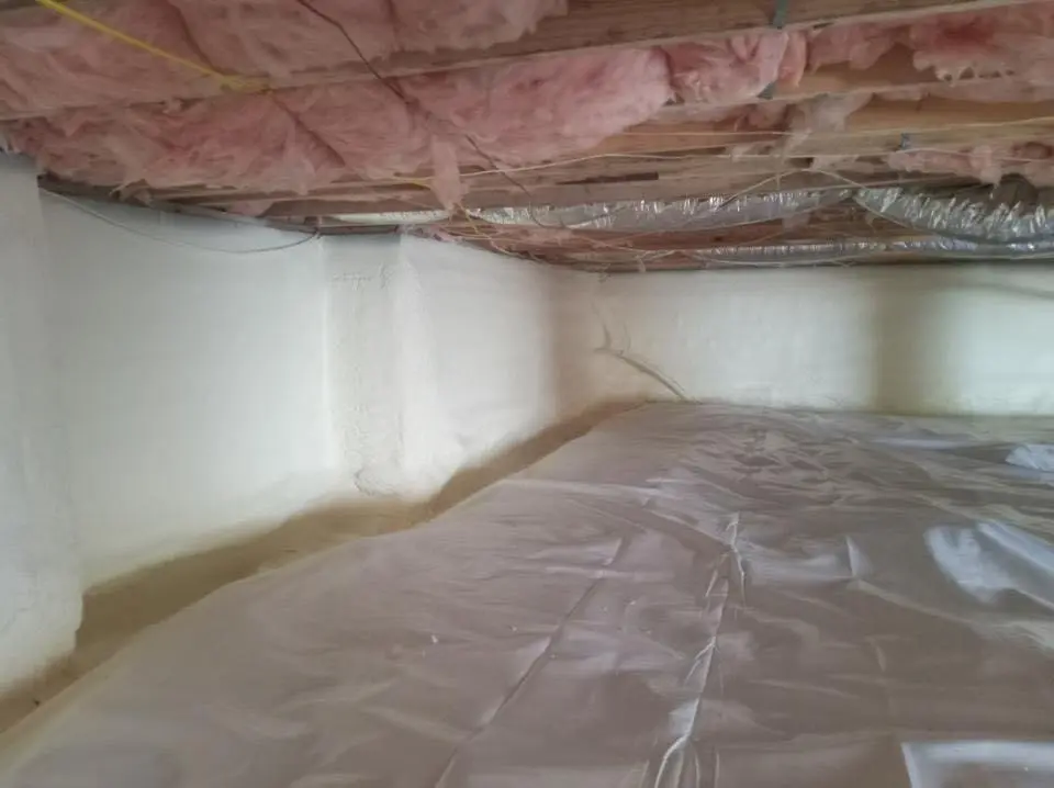 Crawl space encapsulation with closed-cell spray foam for Spray Foam Roofing in Calimesa
